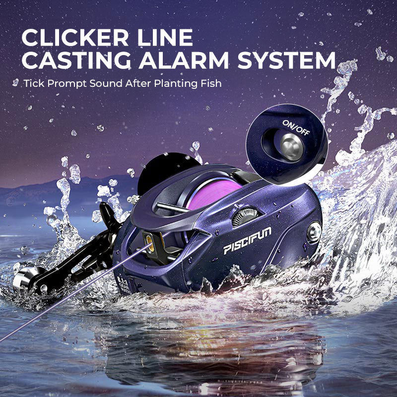 Piscifun® AlinoX 400 Saltwater Freshwater Baitcasting Reel With Bait Clicker