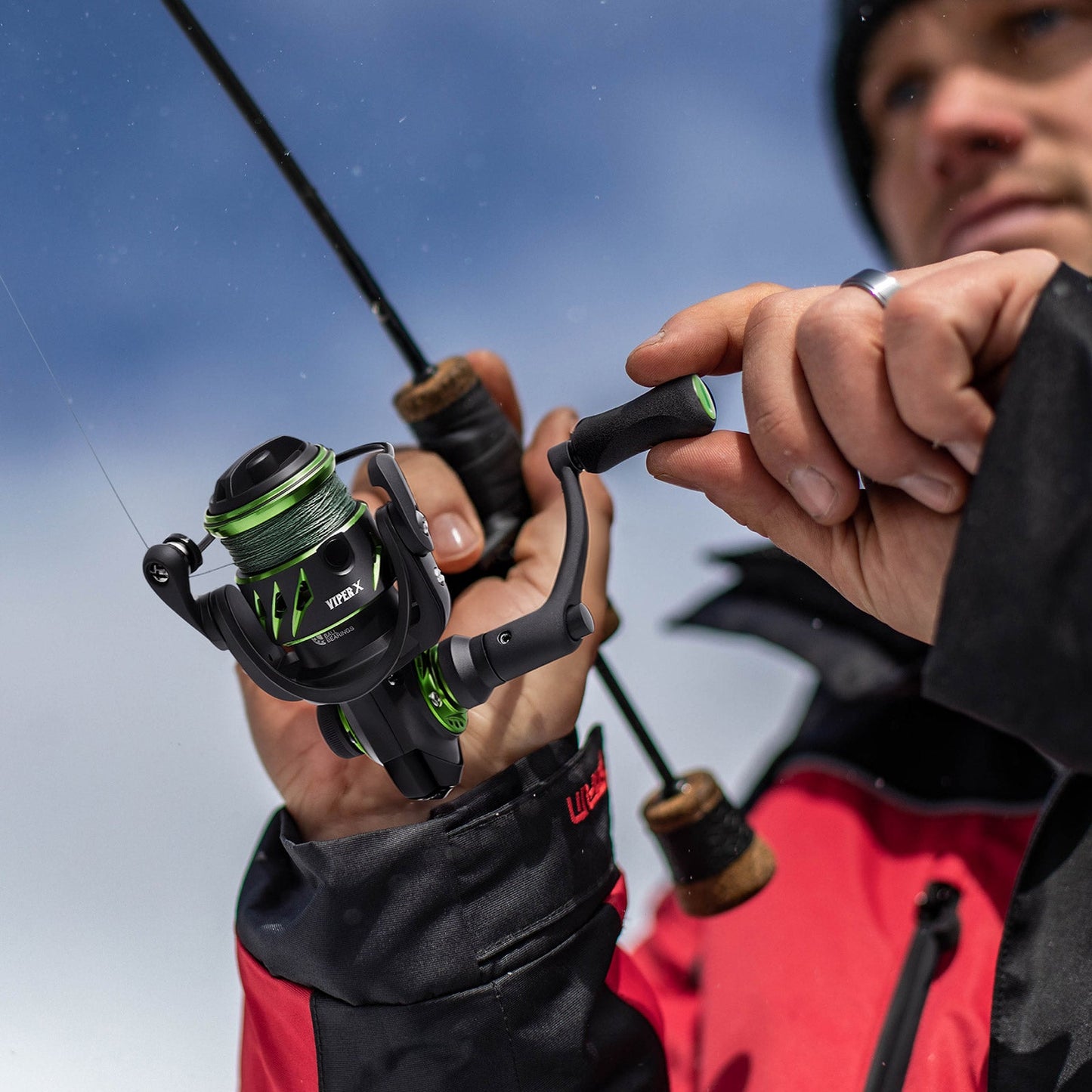 Piscifun® Viper X Ice Fishing Reel, Gear Ratio 5.2:1 High Speed Spinning Fishing Reel Size 500 1000