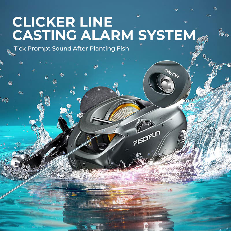 Piscifun® AlinoX 400 Saltwater  Freshwater Baitcasting Reel With Bait Clicker